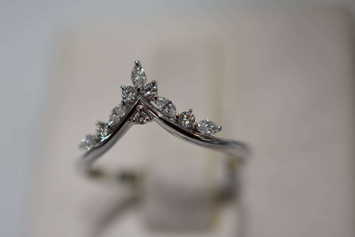 9ct Diamond set fitted wedder
