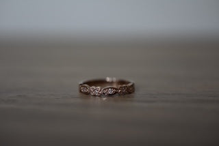 Rose Gold & Diamond set ring