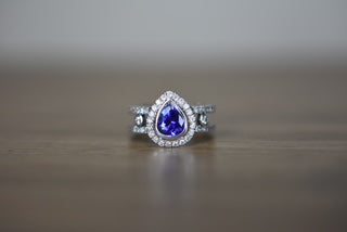 Tanzanite & Diamond set dress ring