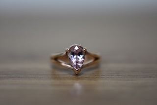 Morganite dress ring