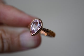 Morganite dress ring