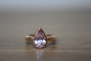 Morganite dress ring