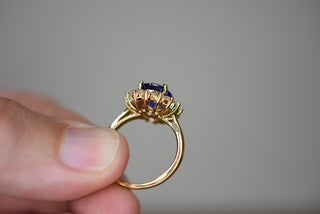 Tanzanite & Diamond set ring