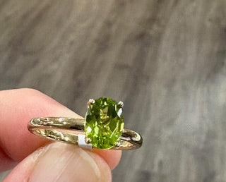 Peridot dress ring