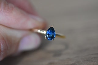 Pear shape Topaz ring