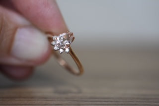 Morganite & Diamond ring