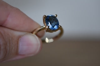 Topaz handmade ring