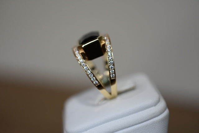 Tourmaline & Diamond set dress ring