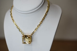 Scapolite pendant & chain