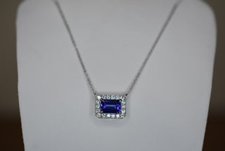 Tanzanite & Diamond set necklet