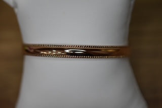 9ct Rose gold handmade bangle