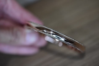 9ct Rose gold handmade bangle
