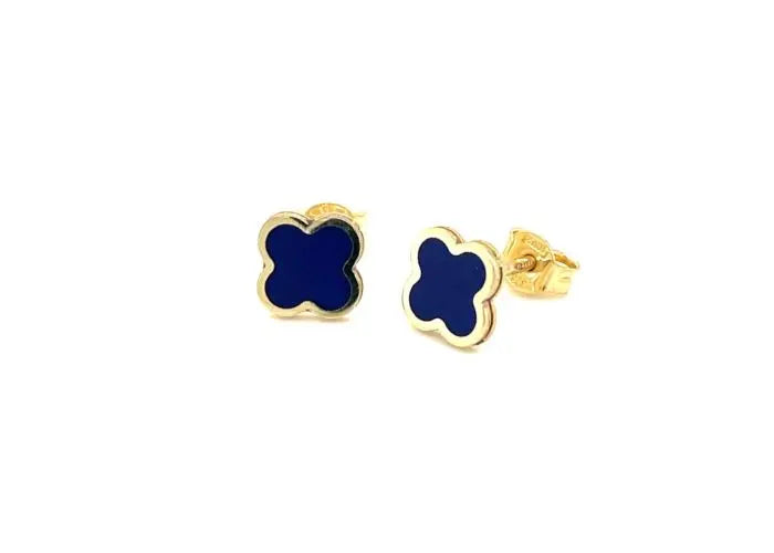 Lapis Clover style studs