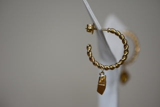 Handmade Citrine drop earrings