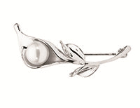 SIlver, FWP 6.5-7mm Brooch