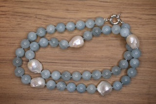 Aquamarine & Freshwater strand