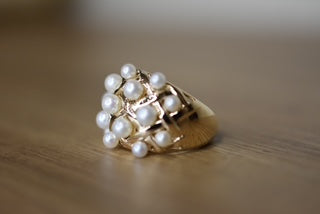Seed Pearl dress ring
