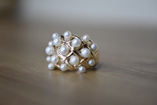 Seed Pearl dress ring