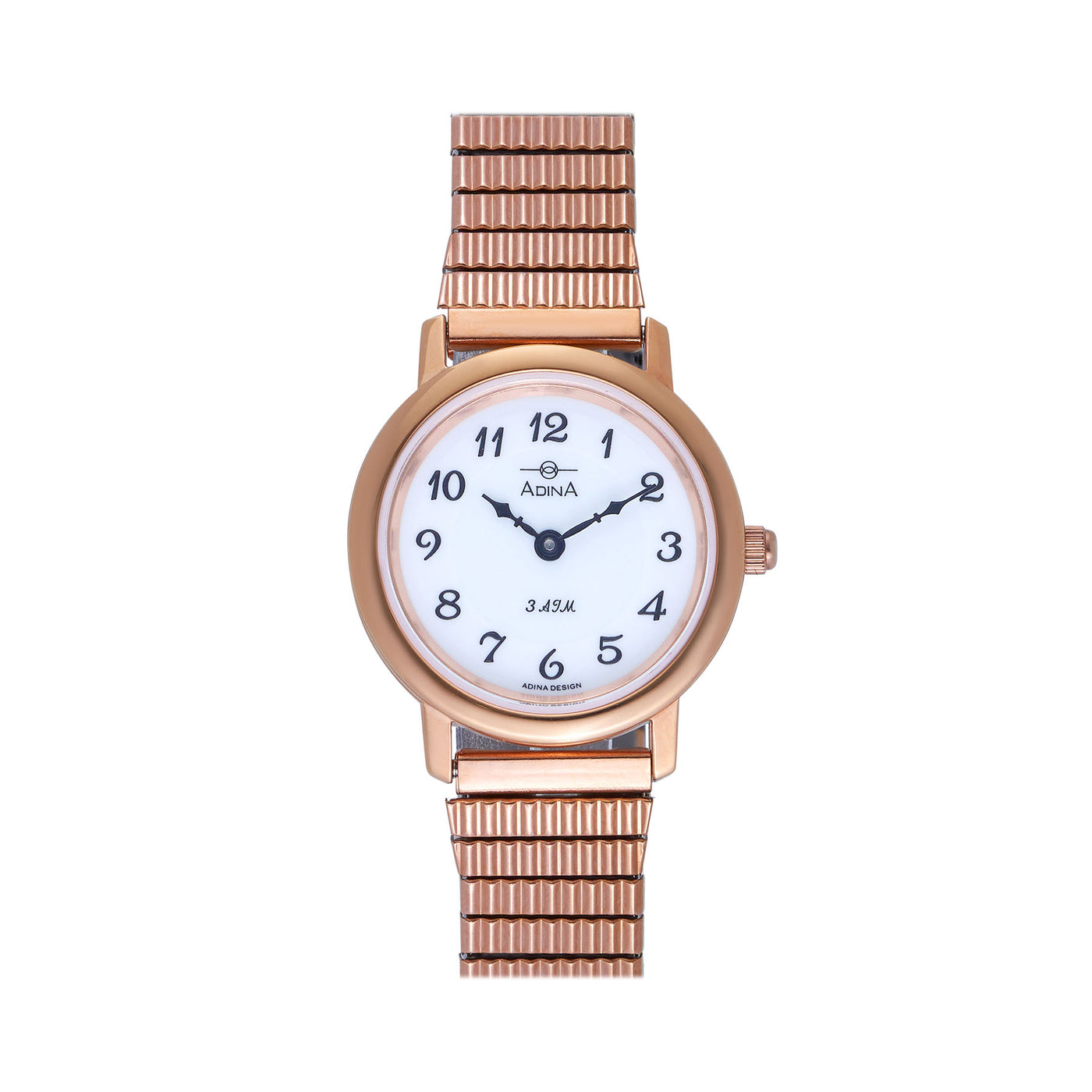 Rose gold expandable ladies watch