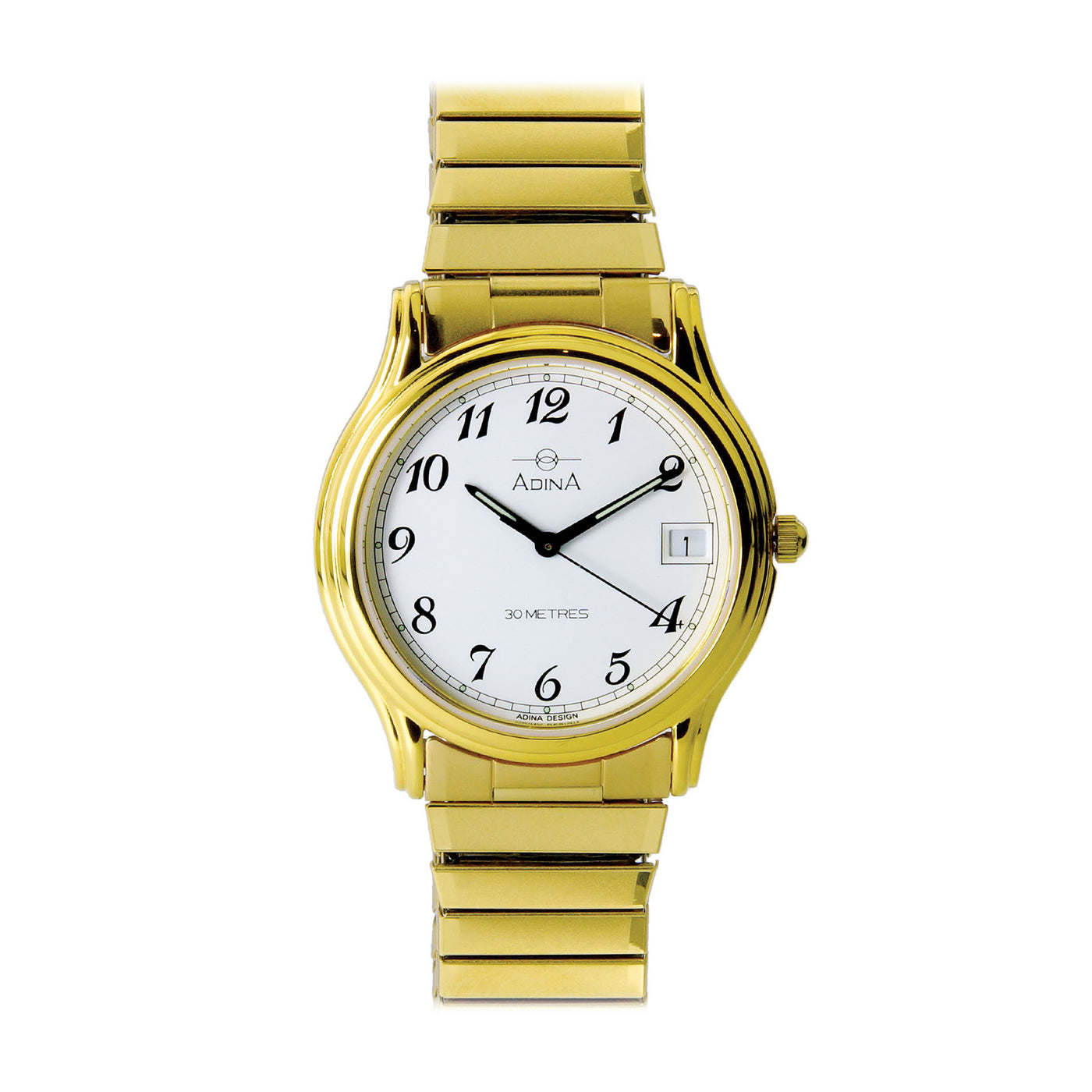 Unisex gold plated, expandable watch