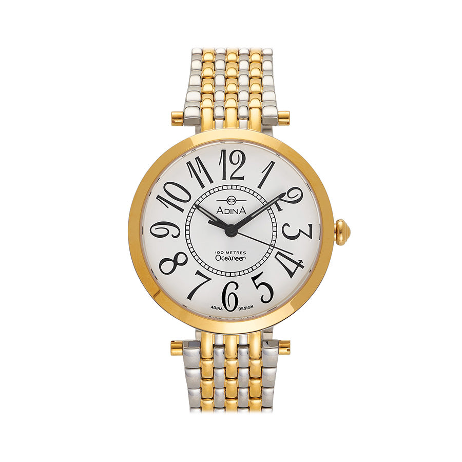 Two toned ladies dress watch