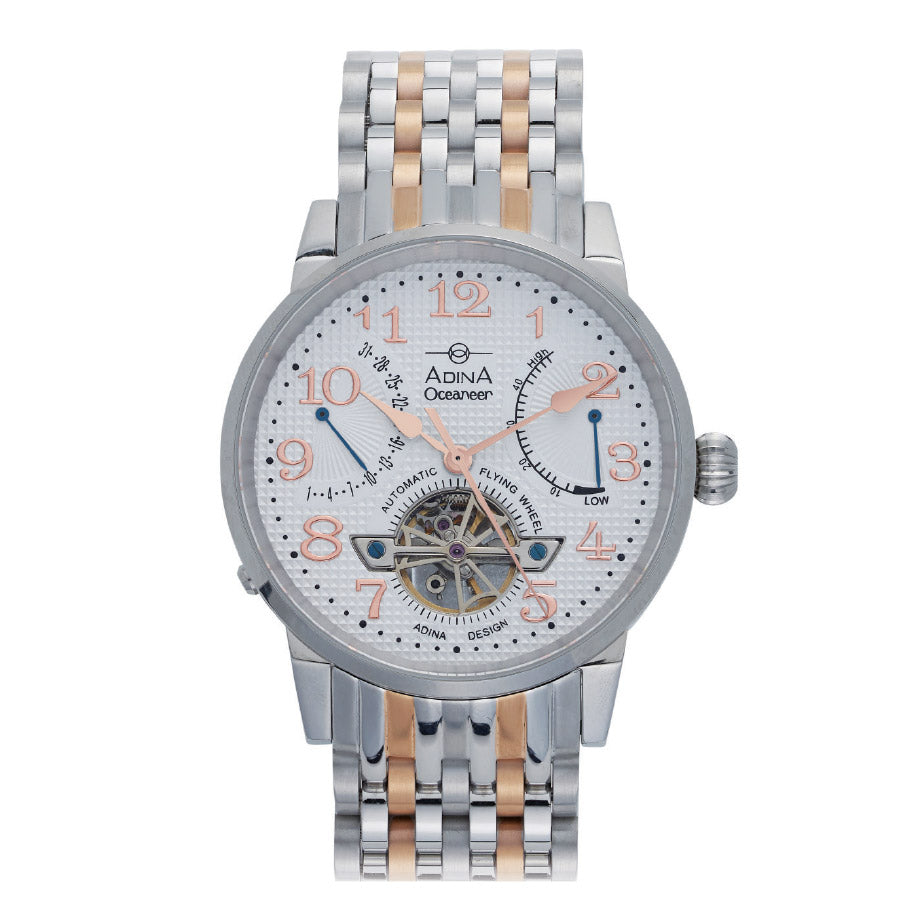 Automatic, gents rose gold watch