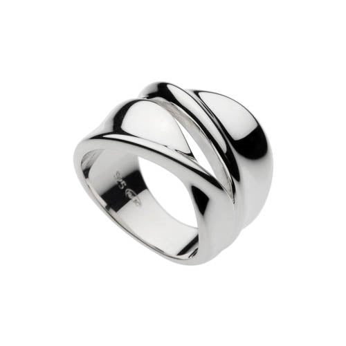 silver 14mm double twisted ribbon ring EXTRA LARGE