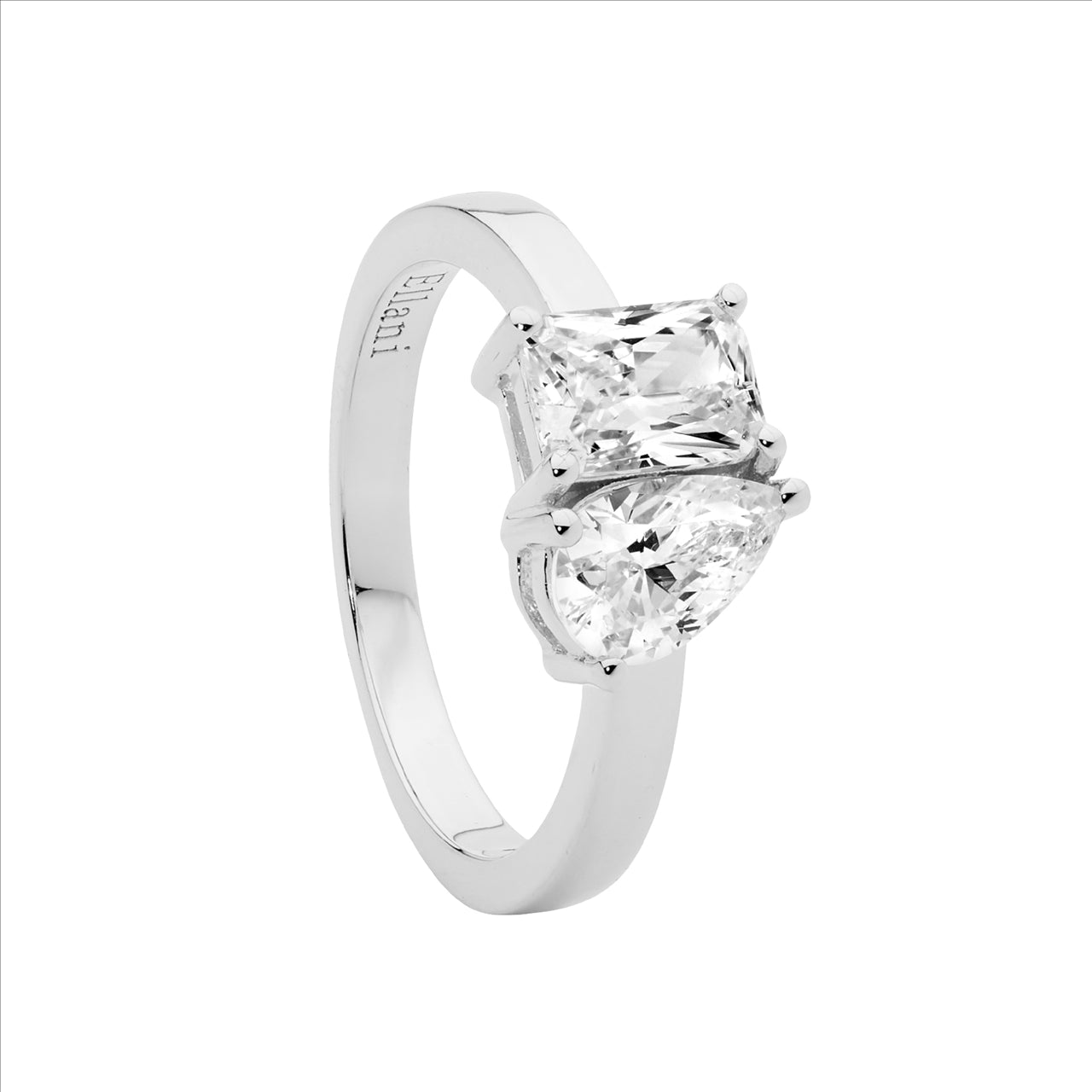 Silver & cubic ring