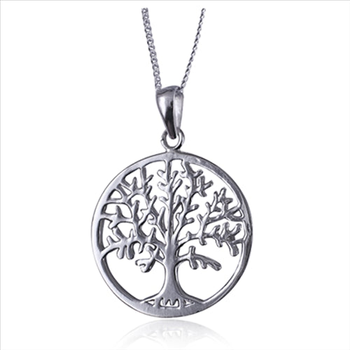 Sterling silver 'Tree Of Life' pendant and chain