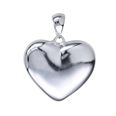 Silver HEART MEMORIAL PENDANT 16x15mm
