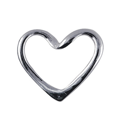 SS OPEN HEART PENDANT 21x19mm