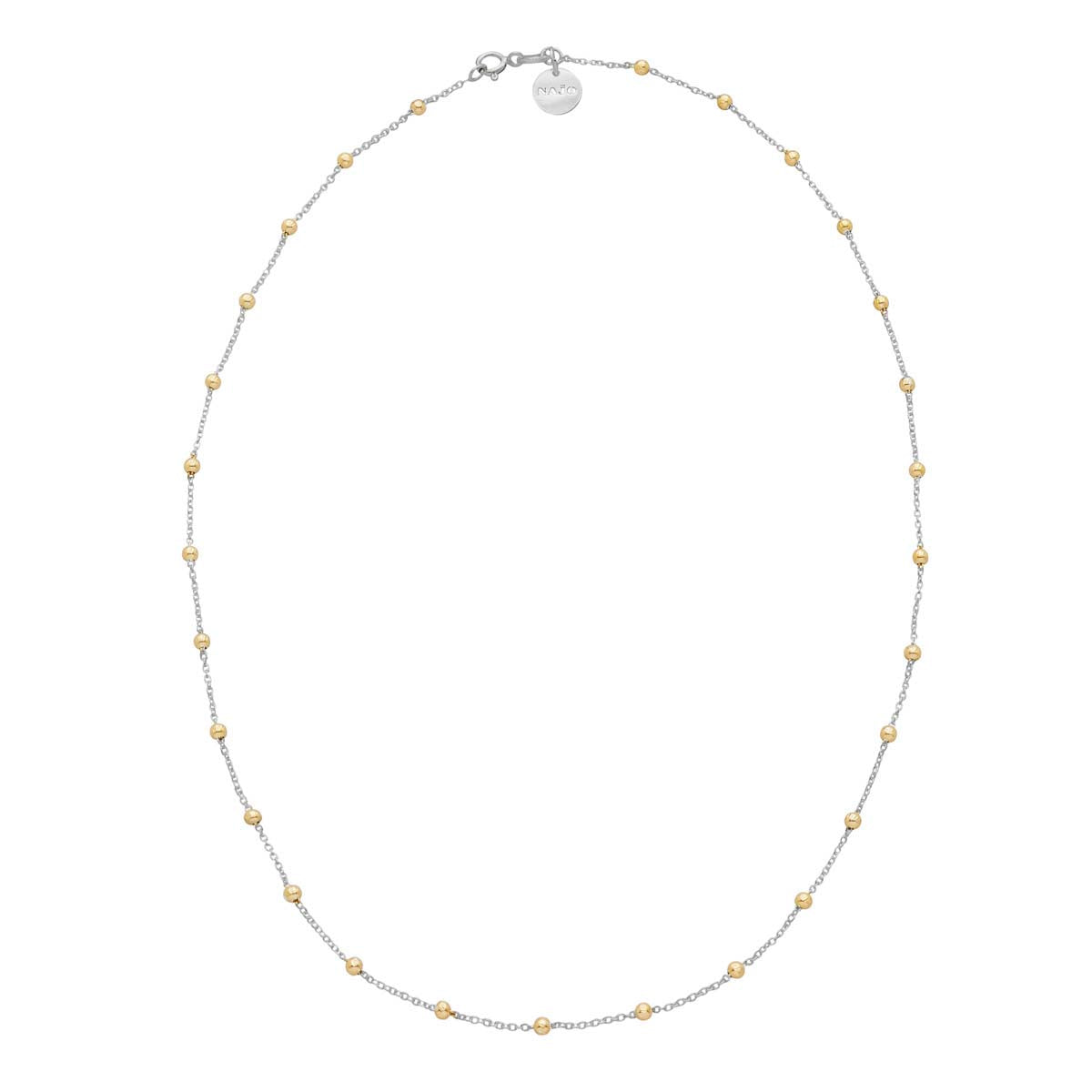 Silver, Yellow gold ball chain