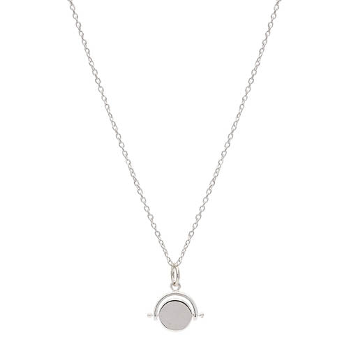 Sterling silver spinner pendant on chain