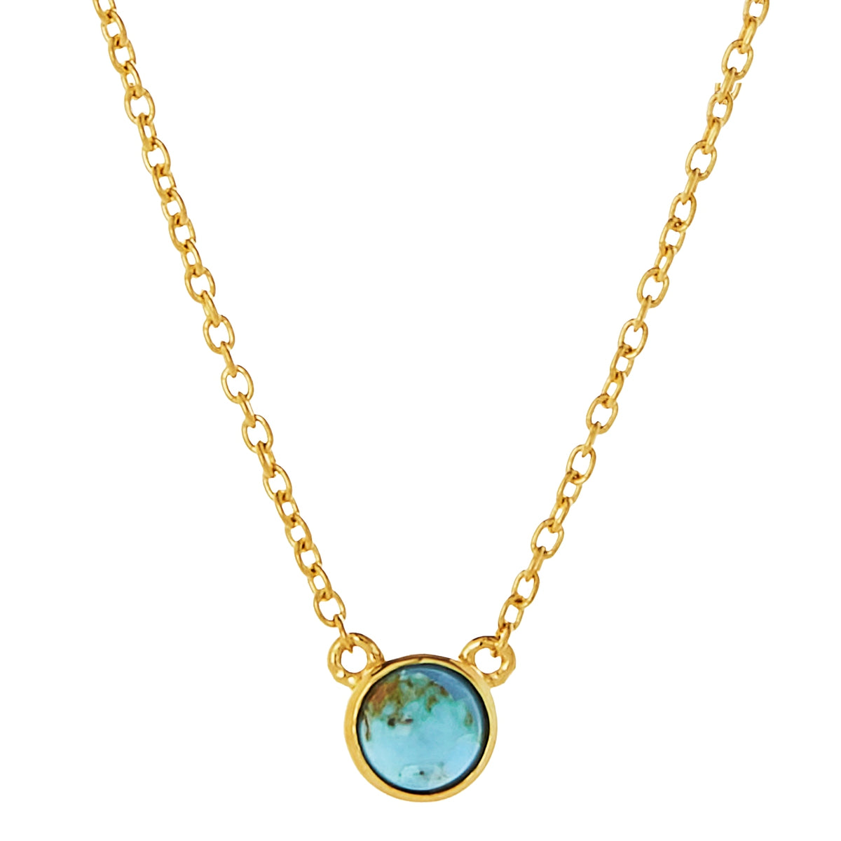 Turquoise pendant and chain