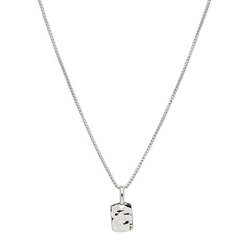 Silver Tag pendant and chain
