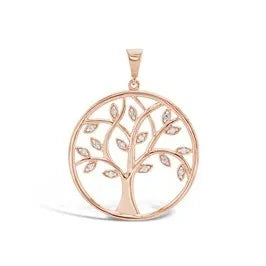Rose gold Tree Of Life pendant