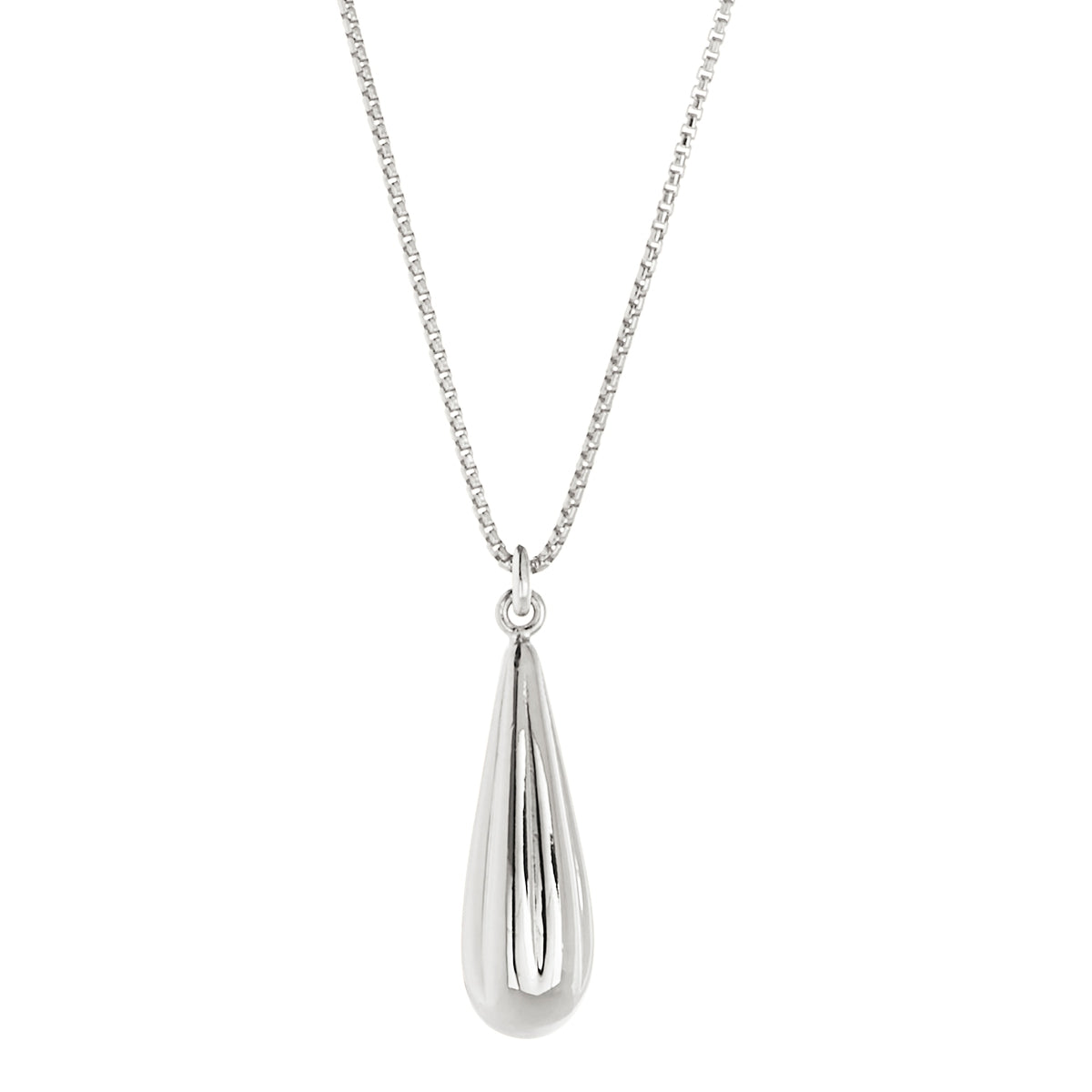 Ridged baton pendant and chain