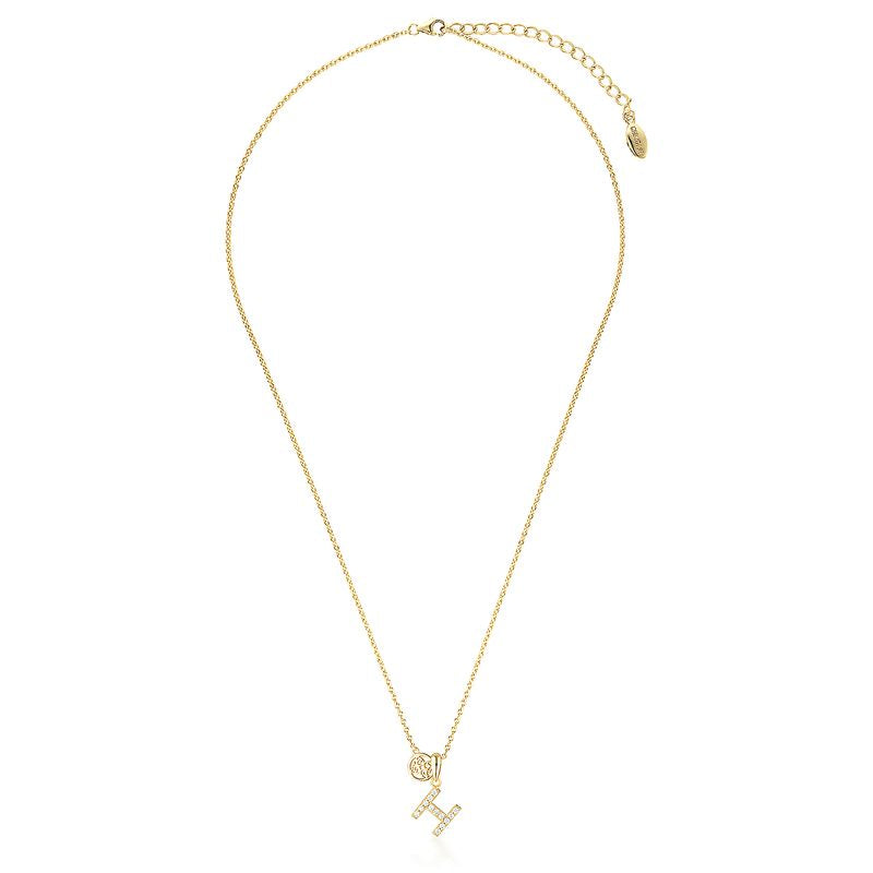 Gold Plated 'H' pendant and chain