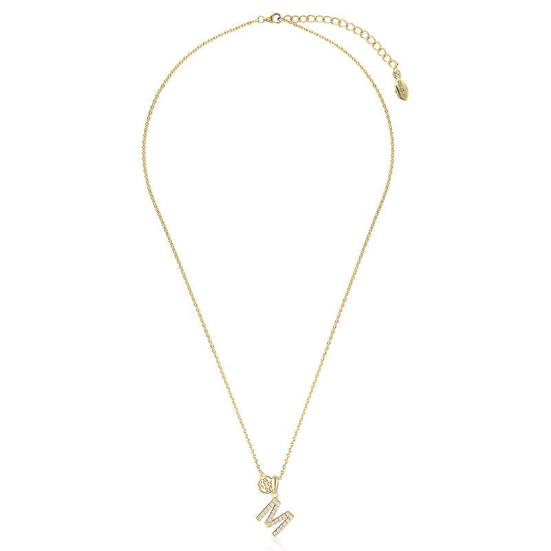 Gold Plated 'M' pendant and chain