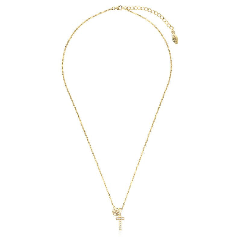Gold plated 'T' pendant and chain