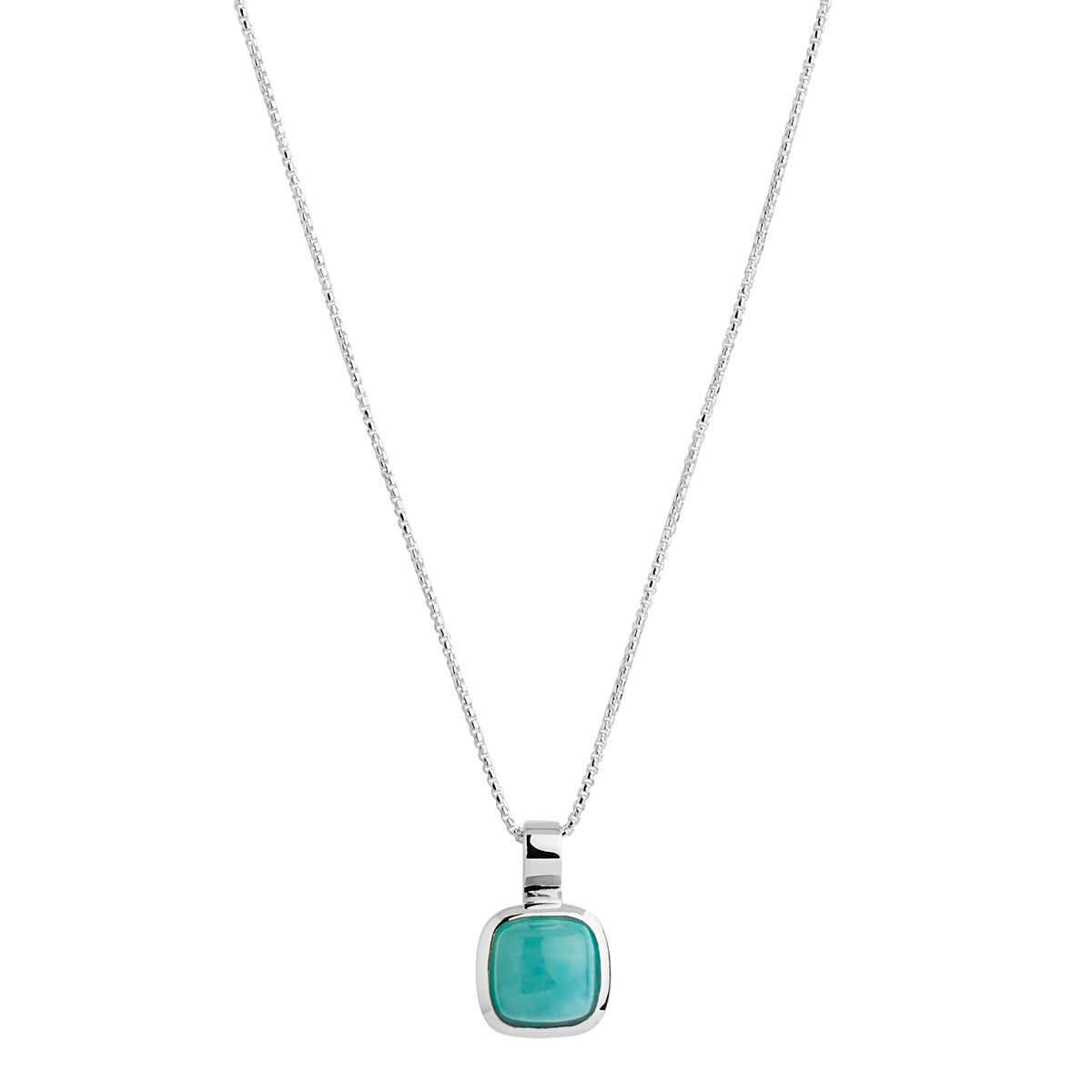 Amazonite pendant and chain