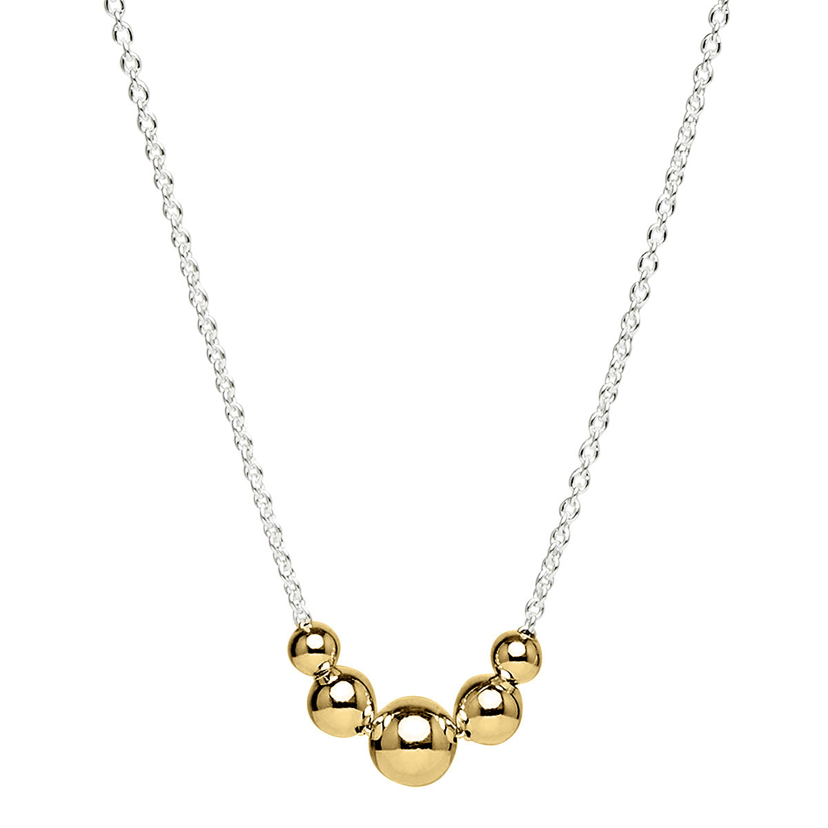 Graduating ball pendants & chain