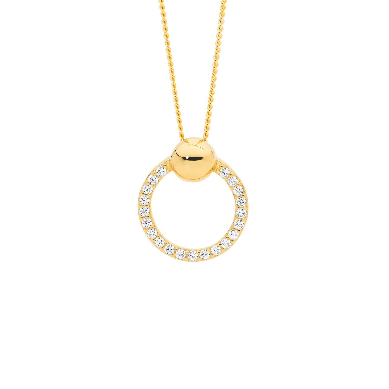 Circle pendant & chain