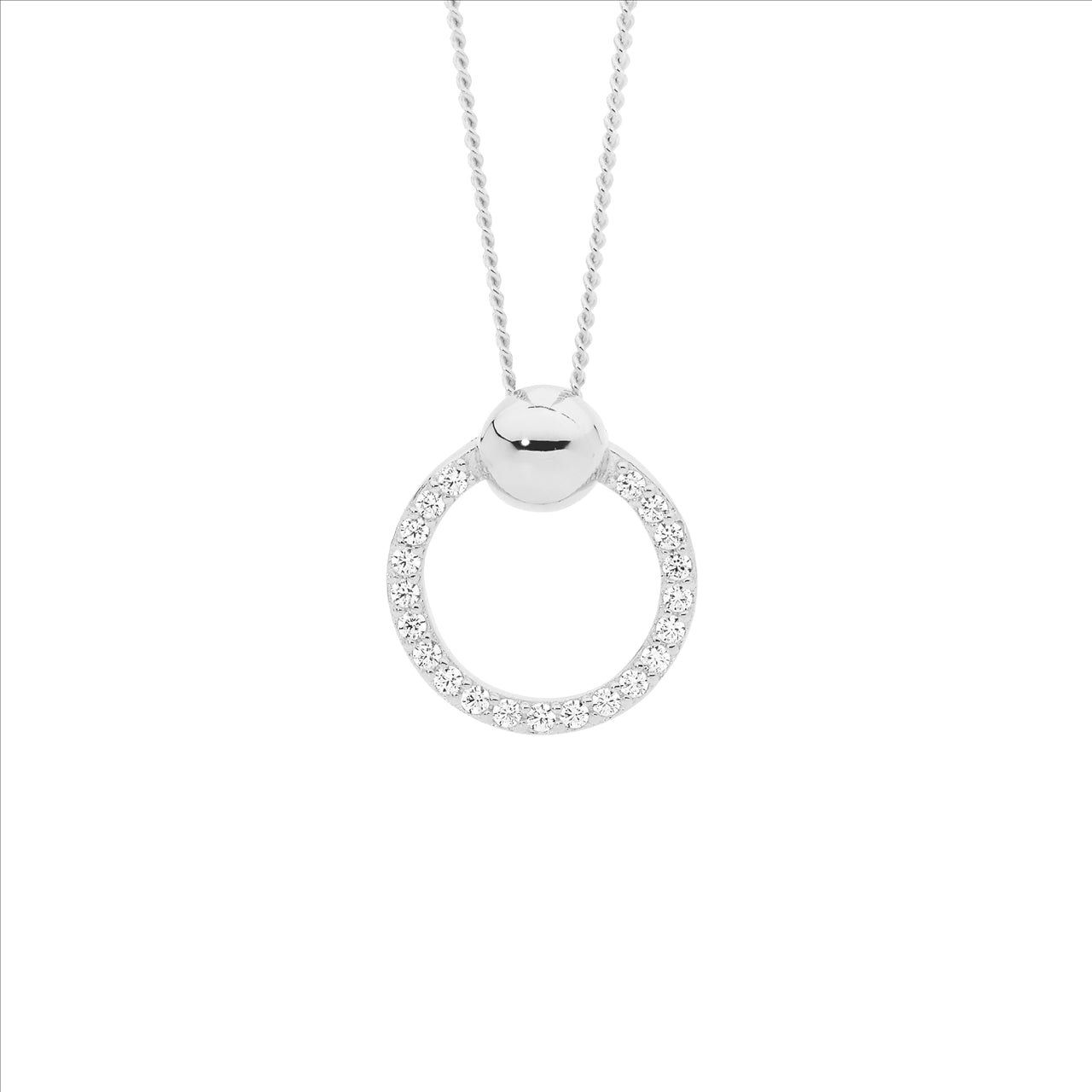 Circle pendant & chain