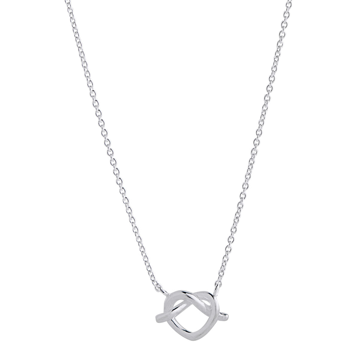 Pretzel Heart pendant & chain