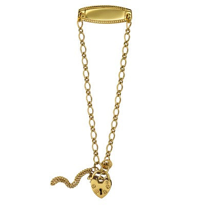 SS OVAL FIGARO ID PADLOCK B/LET