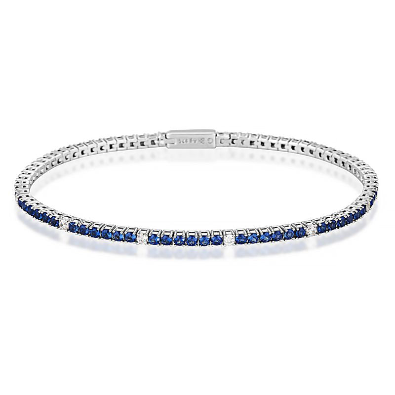 Sapphire Nano White Cubic Tennis Bracelet
