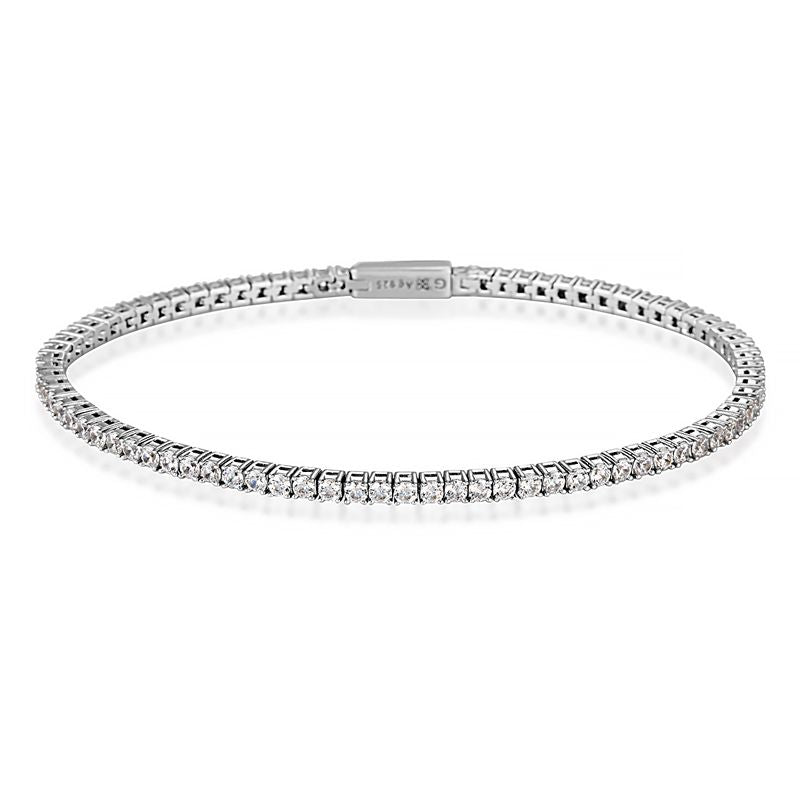 Sterling silver Tennis bracelet with Cubic Zirconia
