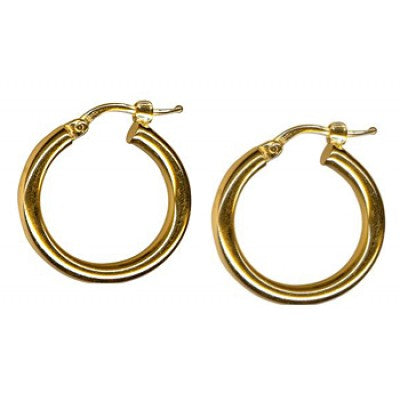 Silver, plain hoop E/R 3mm tube, 15mm ID