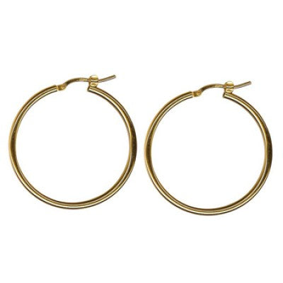 Sterling silver 30mm Hoops